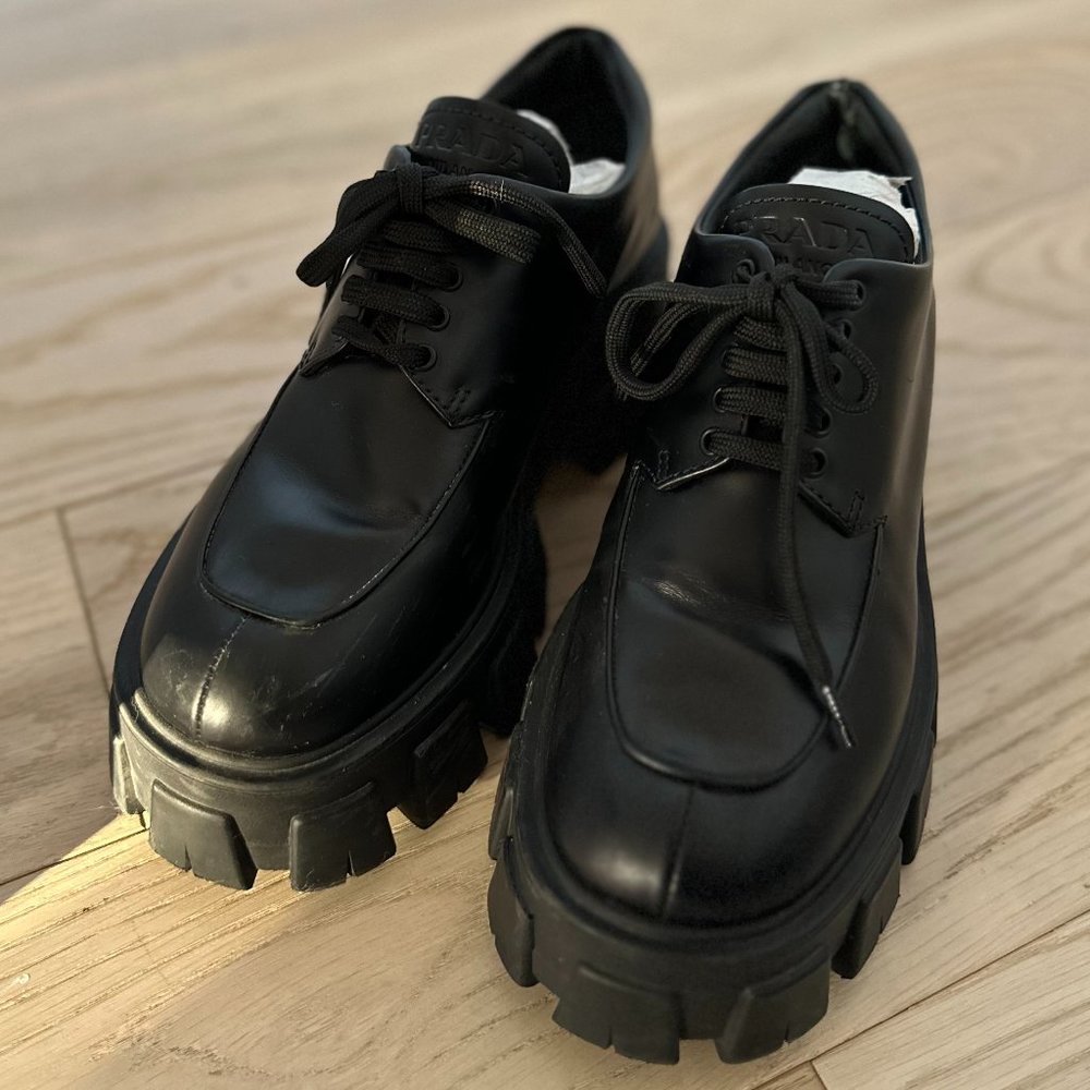 Prada Lace-up Loafer